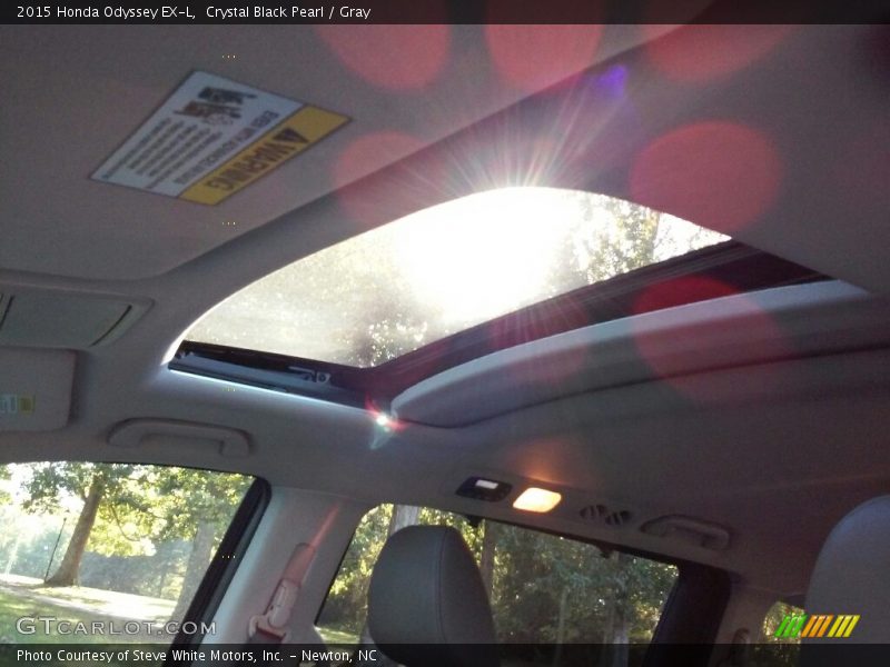 Crystal Black Pearl / Gray 2015 Honda Odyssey EX-L