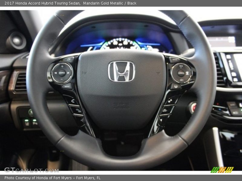 Mandarin Gold Metallic / Black 2017 Honda Accord Hybrid Touring Sedan