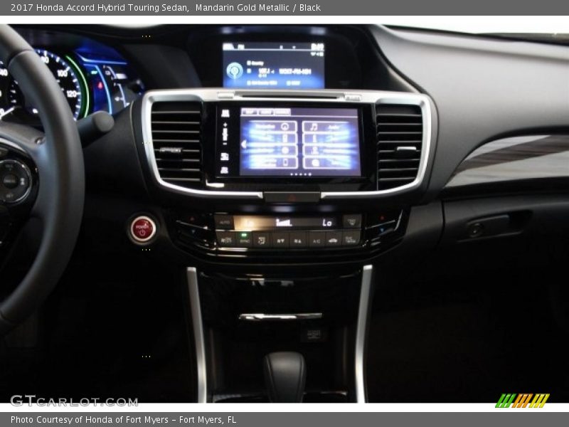 Mandarin Gold Metallic / Black 2017 Honda Accord Hybrid Touring Sedan