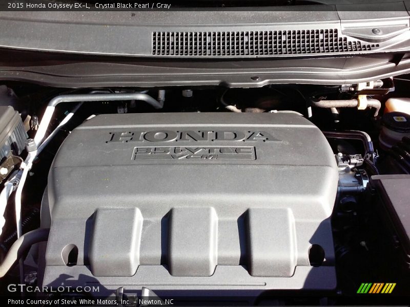 Crystal Black Pearl / Gray 2015 Honda Odyssey EX-L