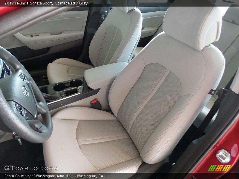 Scarlet Red / Gray 2017 Hyundai Sonata Sport