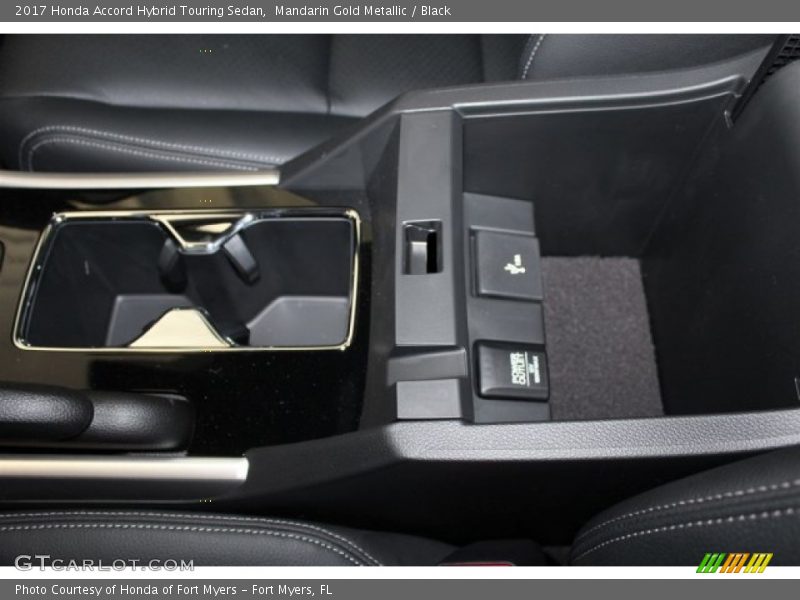 Mandarin Gold Metallic / Black 2017 Honda Accord Hybrid Touring Sedan