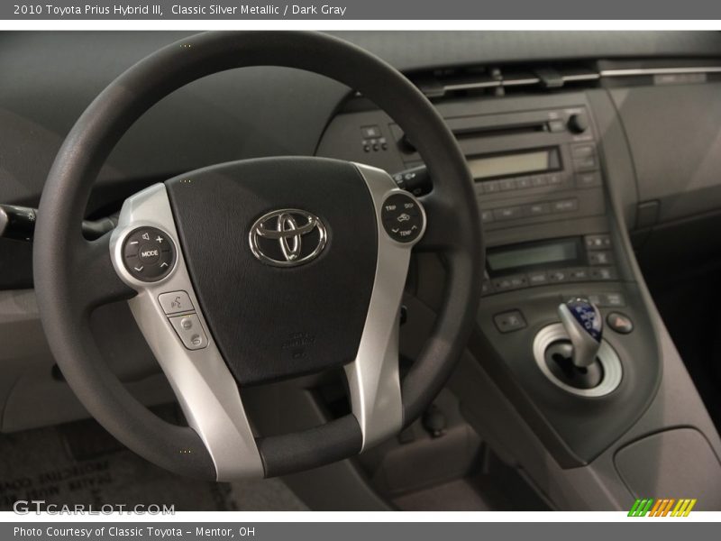 Classic Silver Metallic / Dark Gray 2010 Toyota Prius Hybrid III