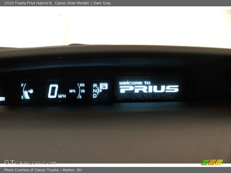 Classic Silver Metallic / Dark Gray 2010 Toyota Prius Hybrid III