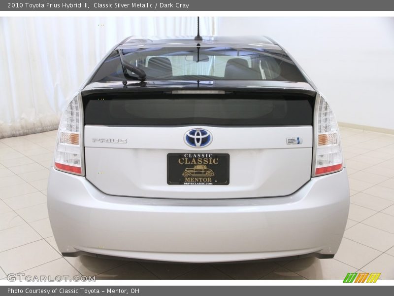 Classic Silver Metallic / Dark Gray 2010 Toyota Prius Hybrid III