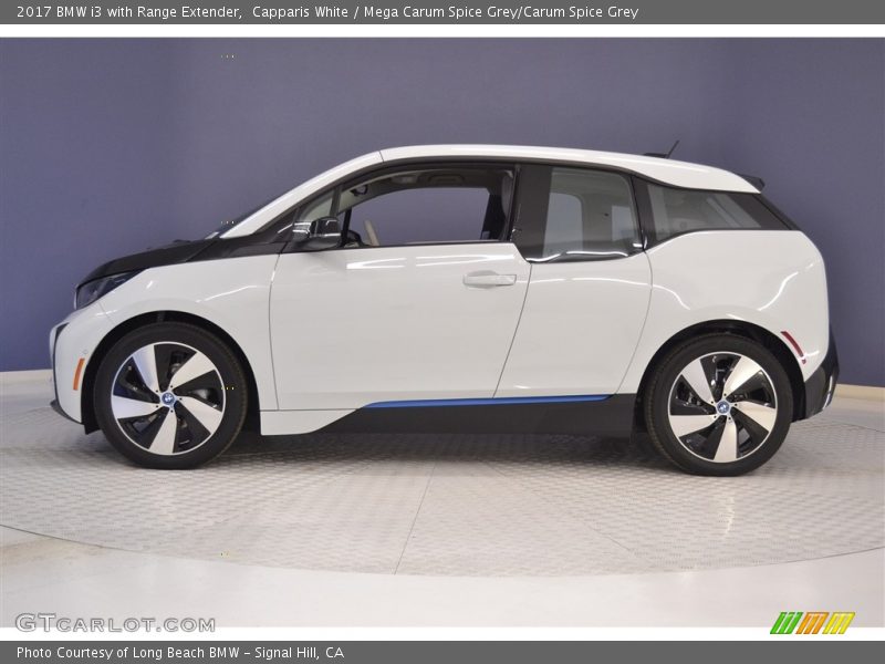 Capparis White / Mega Carum Spice Grey/Carum Spice Grey 2017 BMW i3 with Range Extender