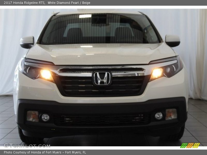 White Diamond Pearl / Beige 2017 Honda Ridgeline RTS