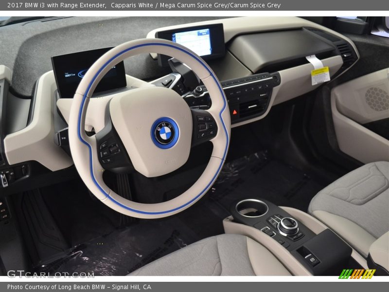 Capparis White / Mega Carum Spice Grey/Carum Spice Grey 2017 BMW i3 with Range Extender