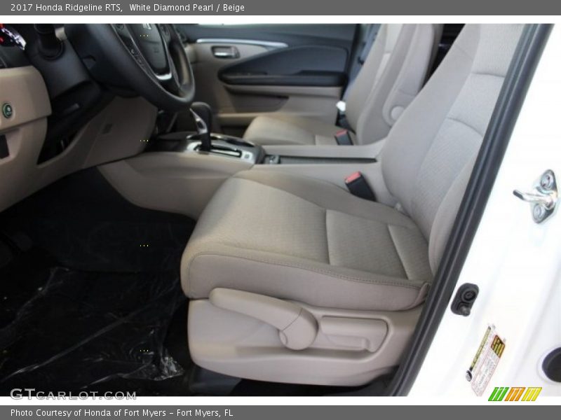 White Diamond Pearl / Beige 2017 Honda Ridgeline RTS