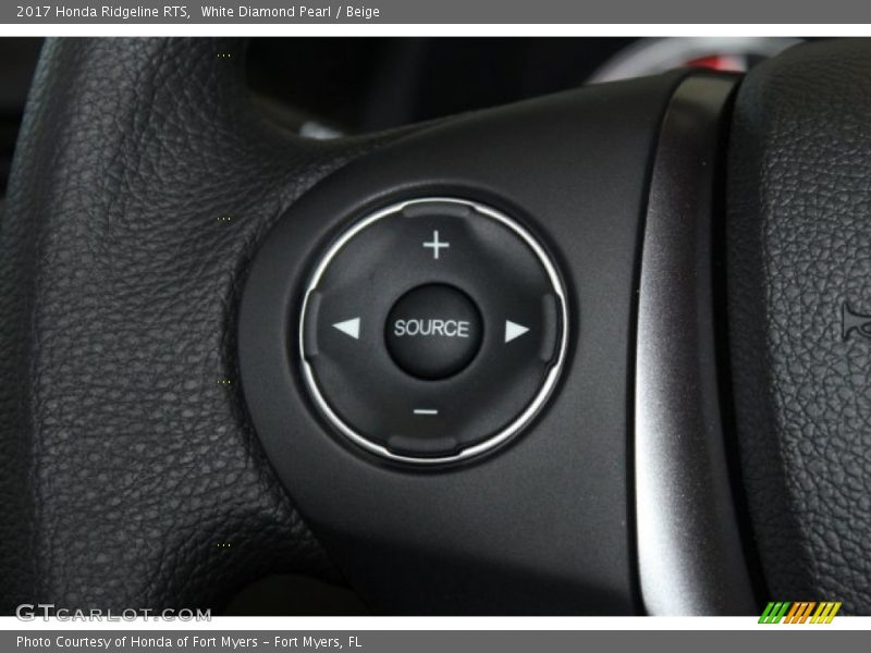 White Diamond Pearl / Beige 2017 Honda Ridgeline RTS