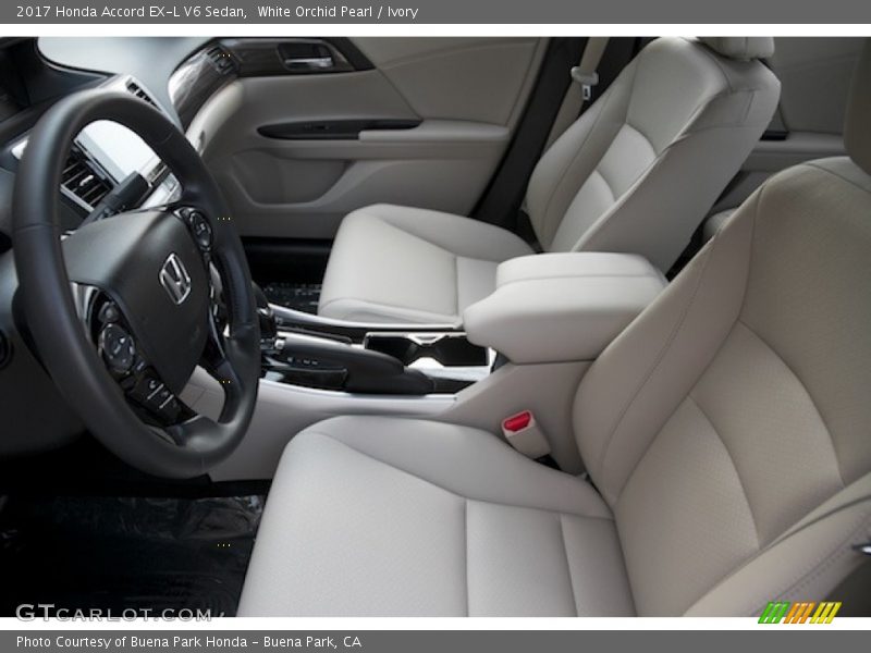 White Orchid Pearl / Ivory 2017 Honda Accord EX-L V6 Sedan