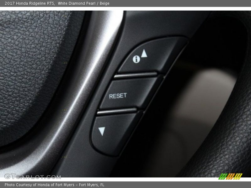 White Diamond Pearl / Beige 2017 Honda Ridgeline RTS