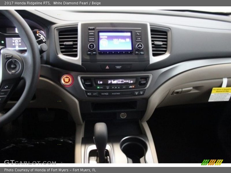 White Diamond Pearl / Beige 2017 Honda Ridgeline RTS