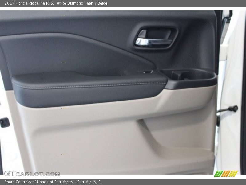 White Diamond Pearl / Beige 2017 Honda Ridgeline RTS
