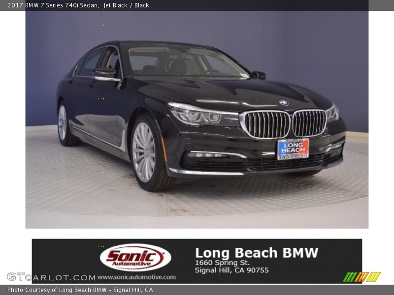 Jet Black / Black 2017 BMW 7 Series 740i Sedan
