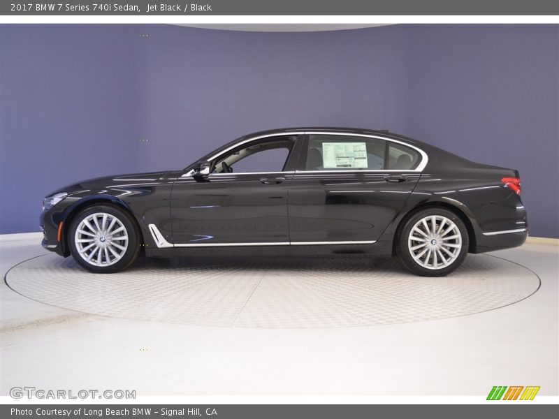 Jet Black / Black 2017 BMW 7 Series 740i Sedan