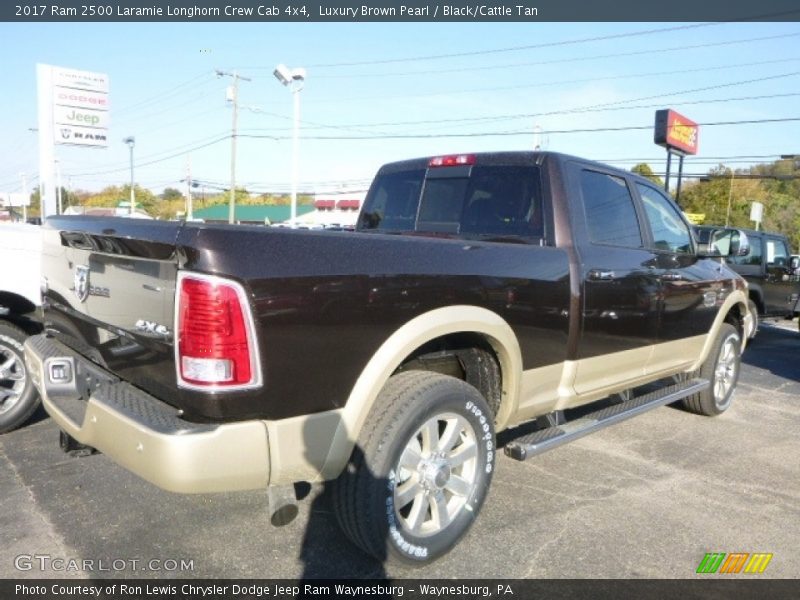 Luxury Brown Pearl / Black/Cattle Tan 2017 Ram 2500 Laramie Longhorn Crew Cab 4x4
