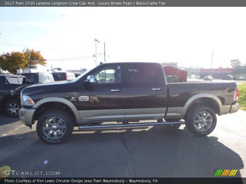 Luxury Brown Pearl / Black/Cattle Tan 2017 Ram 2500 Laramie Longhorn Crew Cab 4x4