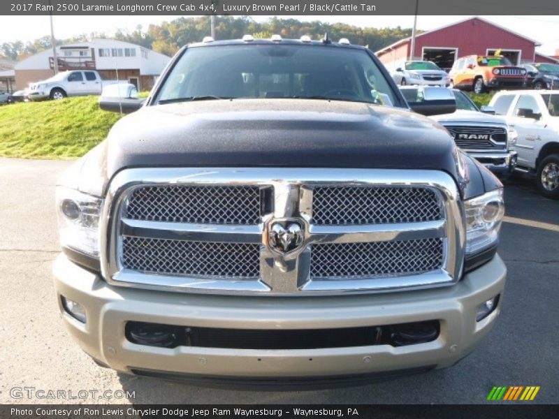 Luxury Brown Pearl / Black/Cattle Tan 2017 Ram 2500 Laramie Longhorn Crew Cab 4x4