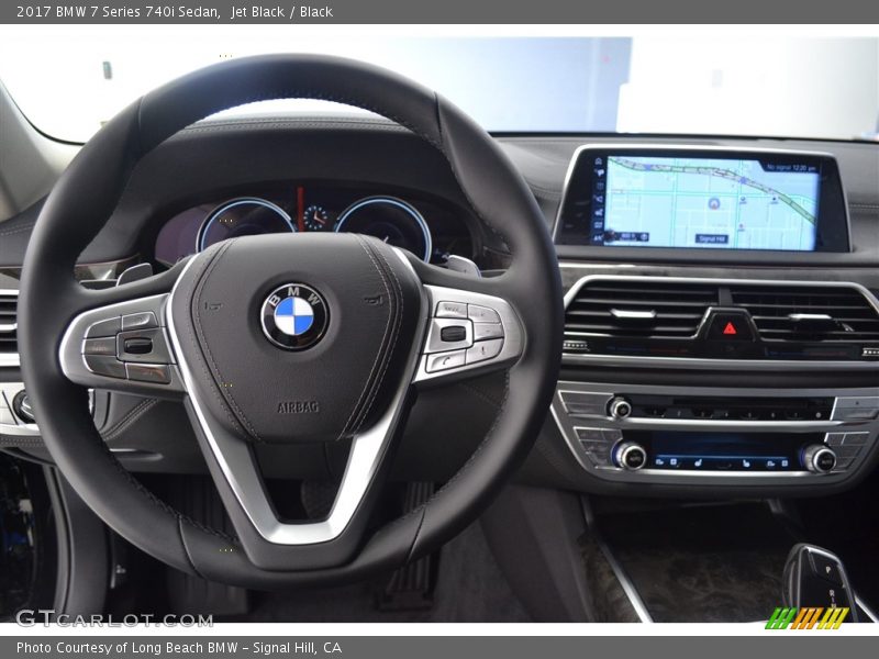 Jet Black / Black 2017 BMW 7 Series 740i Sedan