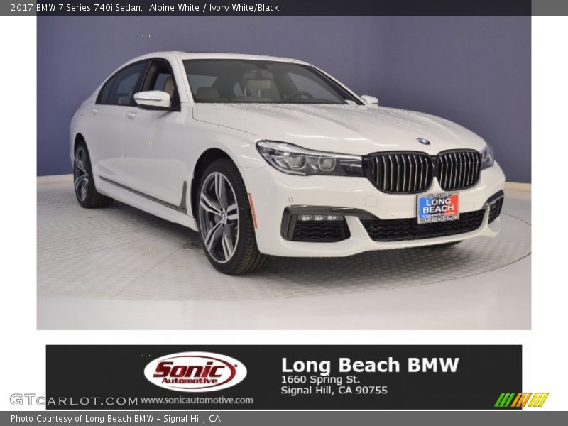 Alpine White / Ivory White/Black 2017 BMW 7 Series 740i Sedan