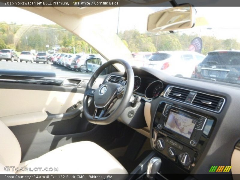 Pure White / Cornsilk Beige 2016 Volkswagen Jetta SEL Premium
