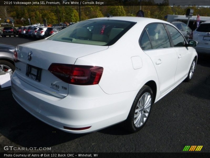 Pure White / Cornsilk Beige 2016 Volkswagen Jetta SEL Premium