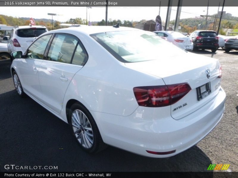 Pure White / Cornsilk Beige 2016 Volkswagen Jetta SEL Premium