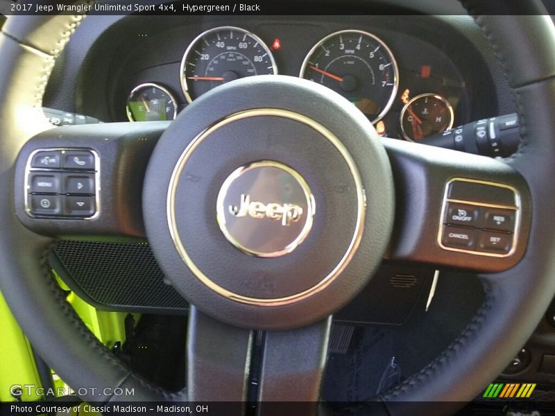 Hypergreen / Black 2017 Jeep Wrangler Unlimited Sport 4x4
