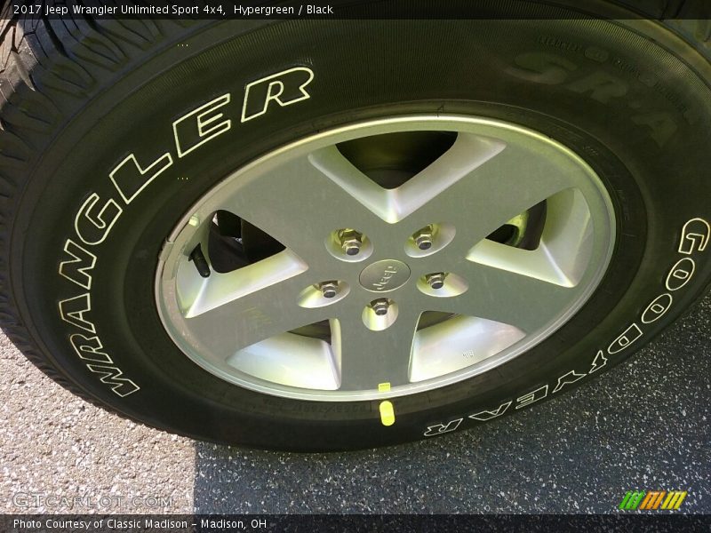 Hypergreen / Black 2017 Jeep Wrangler Unlimited Sport 4x4