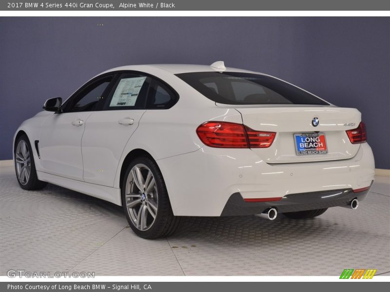 Alpine White / Black 2017 BMW 4 Series 440i Gran Coupe