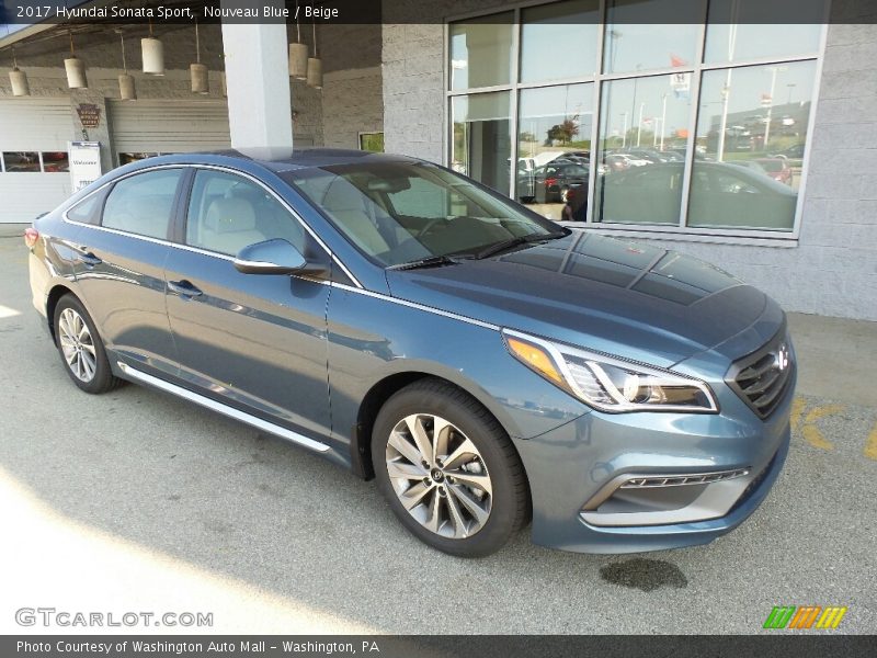 Nouveau Blue / Beige 2017 Hyundai Sonata Sport
