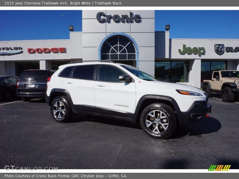 Bright White / Trailhawk Black 2015 Jeep Cherokee Trailhawk 4x4