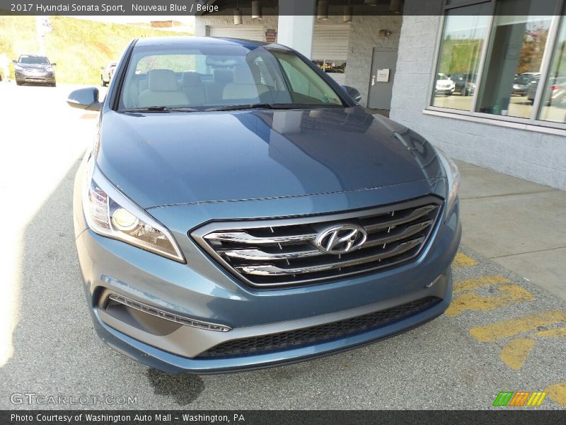 Nouveau Blue / Beige 2017 Hyundai Sonata Sport