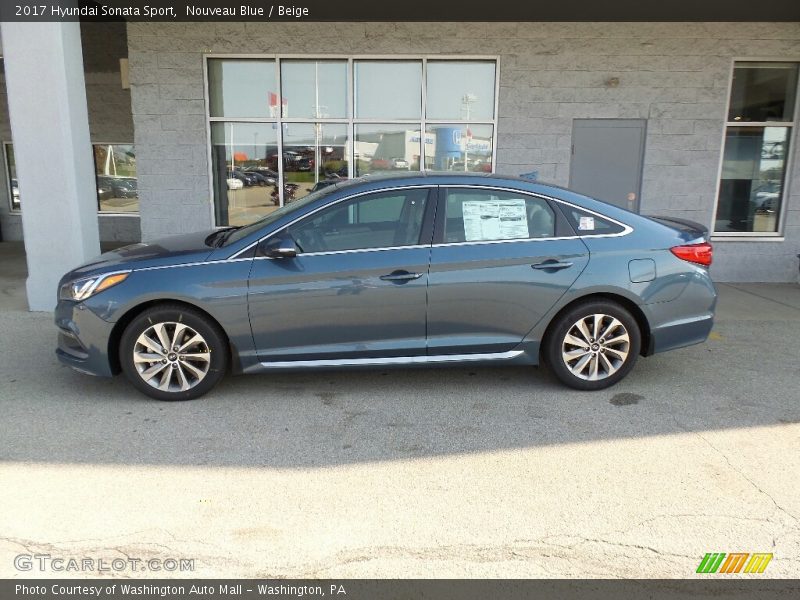 Nouveau Blue / Beige 2017 Hyundai Sonata Sport