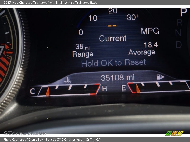 Bright White / Trailhawk Black 2015 Jeep Cherokee Trailhawk 4x4