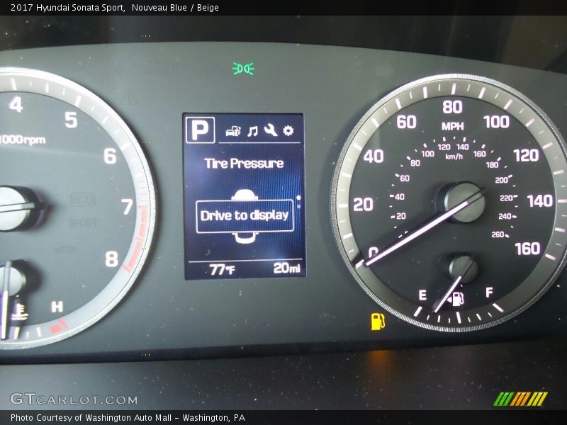 Nouveau Blue / Beige 2017 Hyundai Sonata Sport