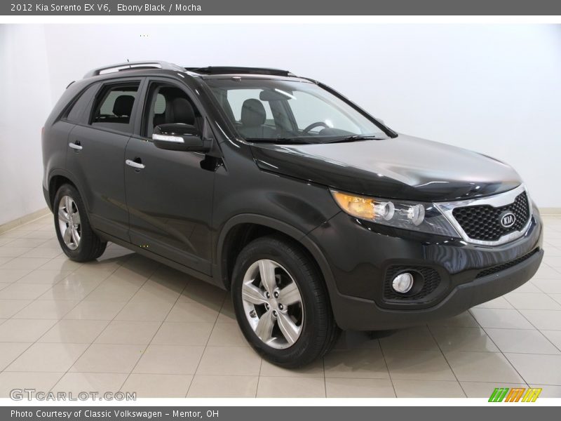 Ebony Black / Mocha 2012 Kia Sorento EX V6
