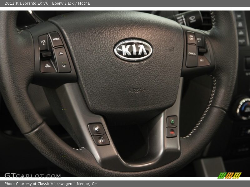 Ebony Black / Mocha 2012 Kia Sorento EX V6
