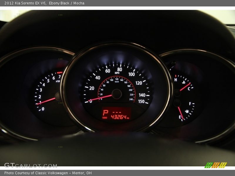 Ebony Black / Mocha 2012 Kia Sorento EX V6