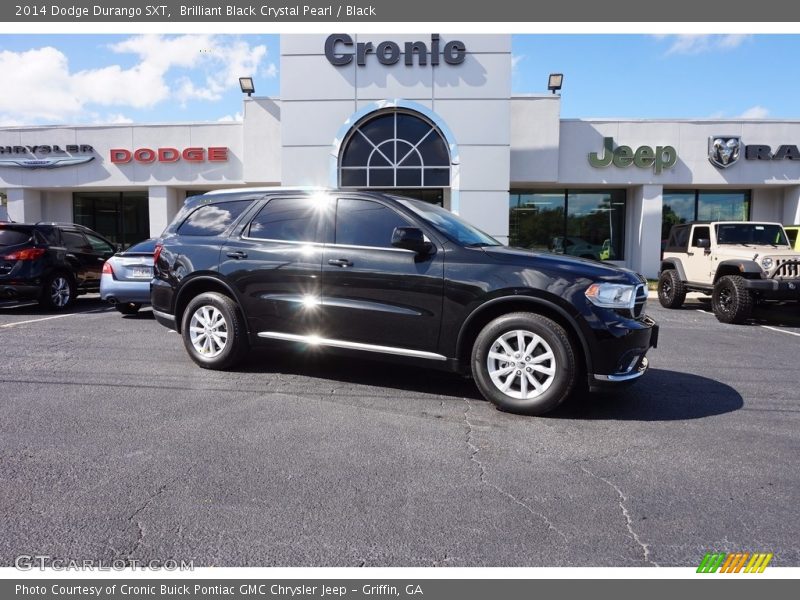 Brilliant Black Crystal Pearl / Black 2014 Dodge Durango SXT