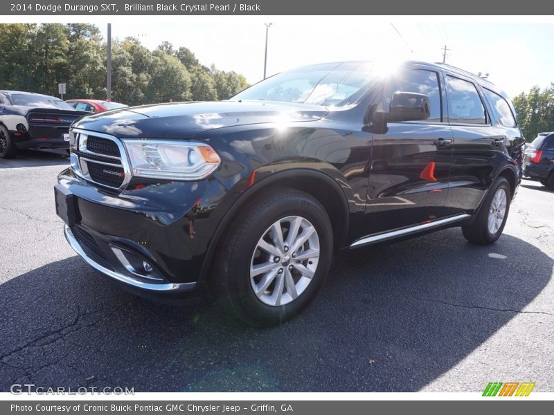 Brilliant Black Crystal Pearl / Black 2014 Dodge Durango SXT