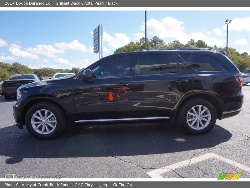 Brilliant Black Crystal Pearl / Black 2014 Dodge Durango SXT