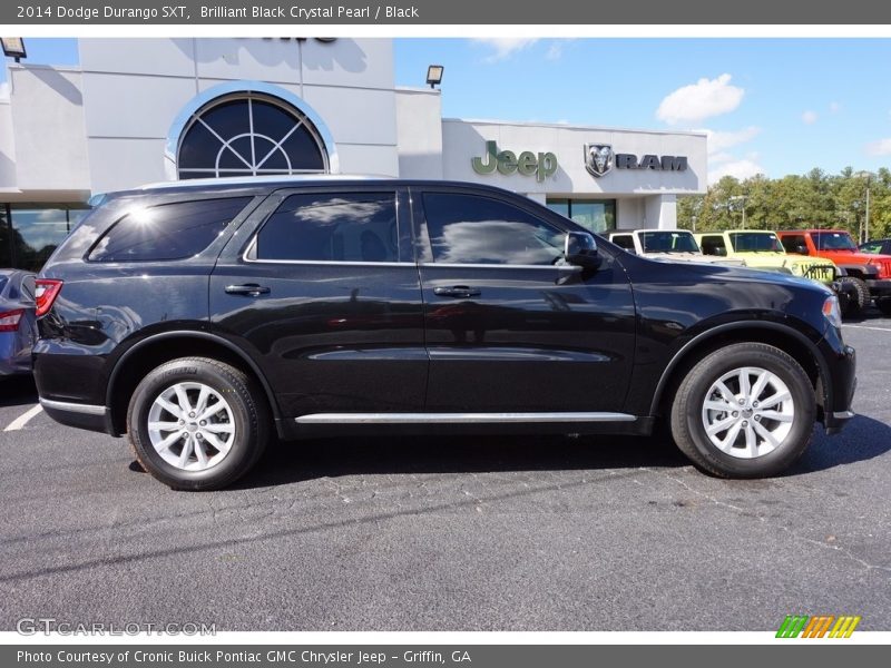 Brilliant Black Crystal Pearl / Black 2014 Dodge Durango SXT