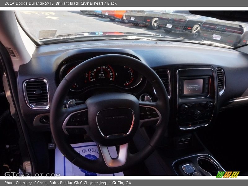 Brilliant Black Crystal Pearl / Black 2014 Dodge Durango SXT