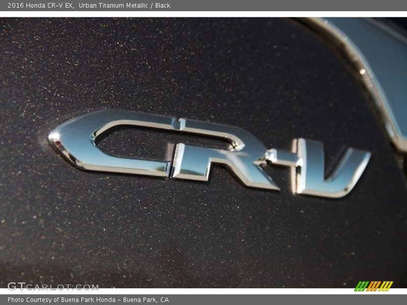 Urban Titanium Metallic / Black 2016 Honda CR-V EX