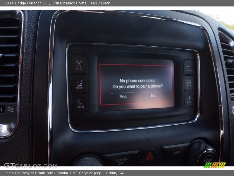 Brilliant Black Crystal Pearl / Black 2014 Dodge Durango SXT