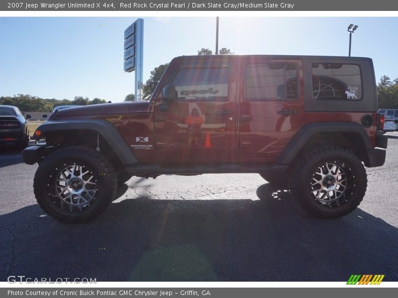 Red Rock Crystal Pearl / Dark Slate Gray/Medium Slate Gray 2007 Jeep Wrangler Unlimited X 4x4