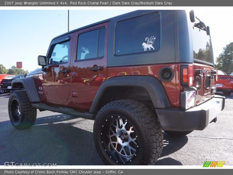 Red Rock Crystal Pearl / Dark Slate Gray/Medium Slate Gray 2007 Jeep Wrangler Unlimited X 4x4