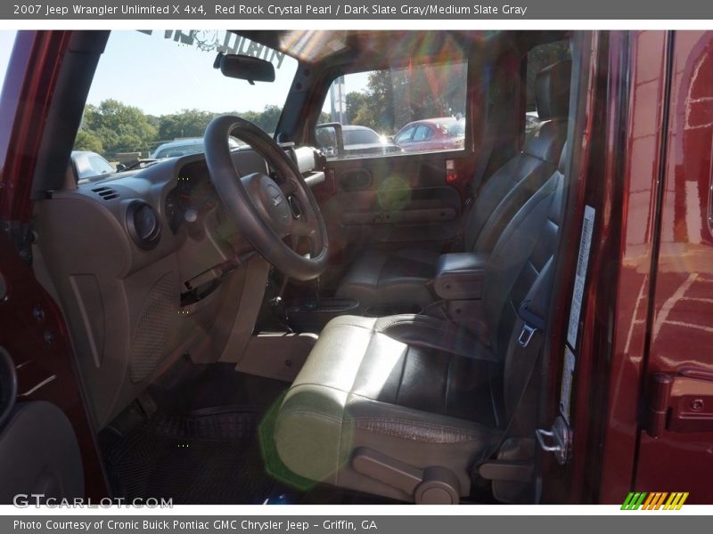 Red Rock Crystal Pearl / Dark Slate Gray/Medium Slate Gray 2007 Jeep Wrangler Unlimited X 4x4